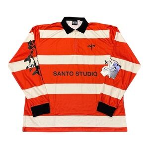 Santo Studio Jett Lawrence Angels Long Sleeve Polo Men’s Sz L